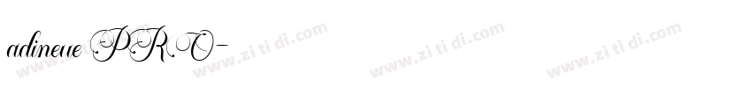 adineue PRO字体转换